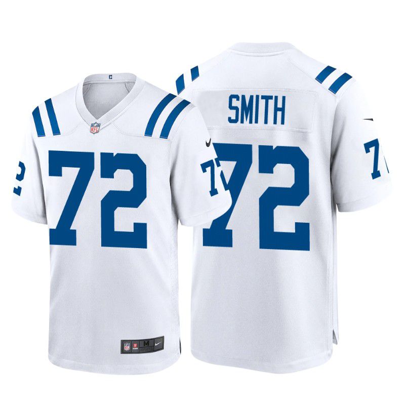 Men Indianapolis Colts #72 Braden Smith Nike White Game NFL Jersey